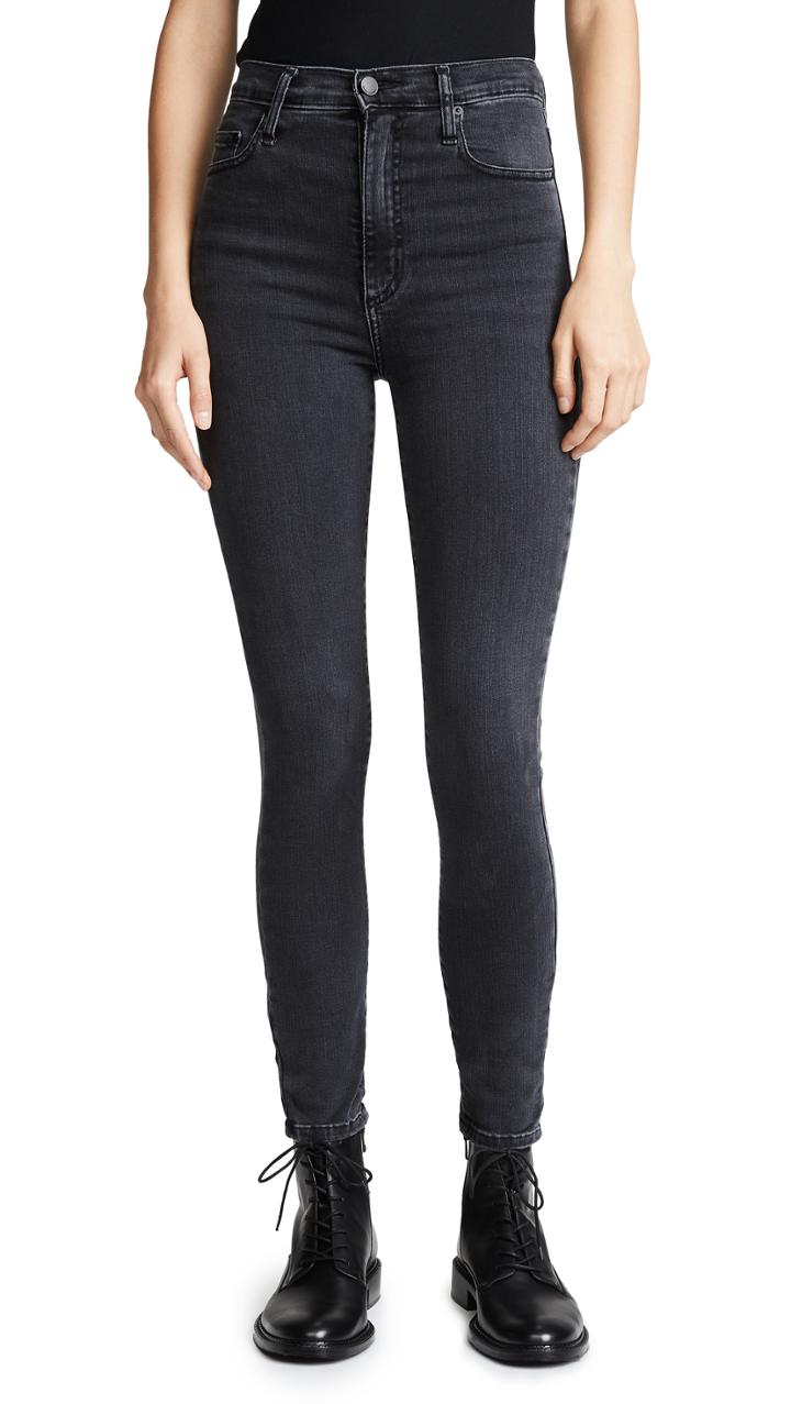 Nobody Denim Siren High Rise Skinny Ankle Jeans
