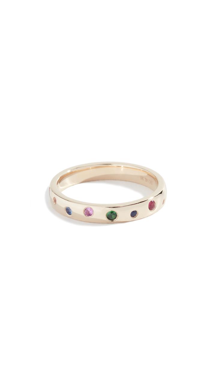 Ef Collection 14k Rainbow Speckled Ring