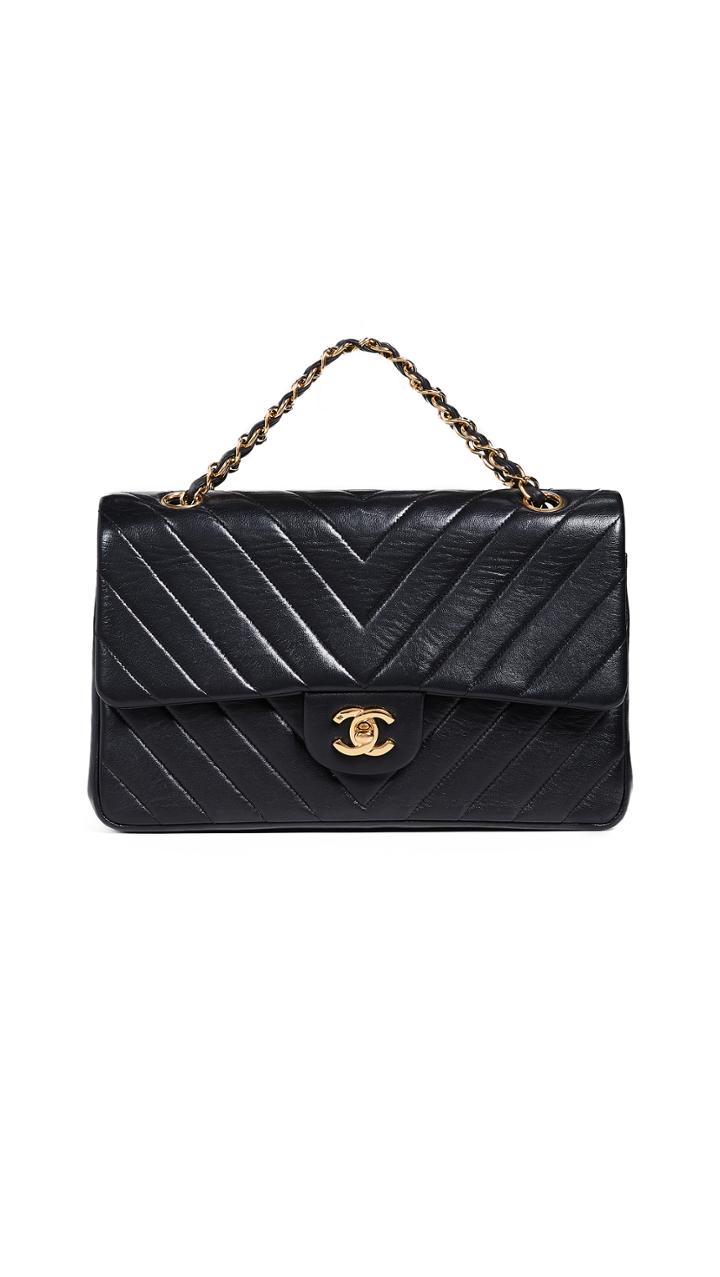 What Goes Around Comes Around Chanel Chevron Flap Bag