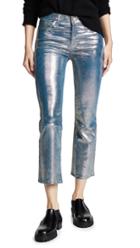 J Brand Selena Crop Bootcut Leather Pants