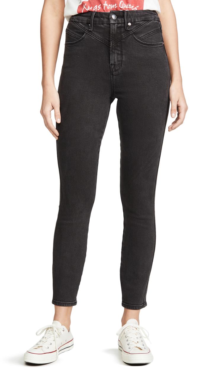 Good American Good Curve Skinny Jeans With Front Yoke