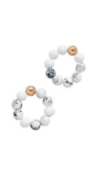 Mirit Weinstock Marble Bead Hoops