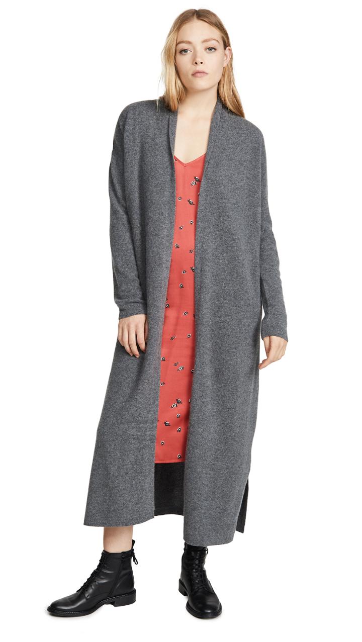 Naadam Long Cashmere Robe Cardigan