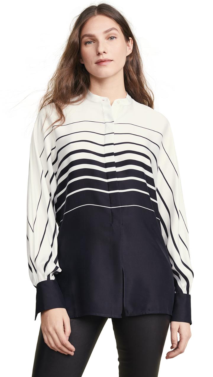 Equipment Sedaine Stripe Button Down Shirt