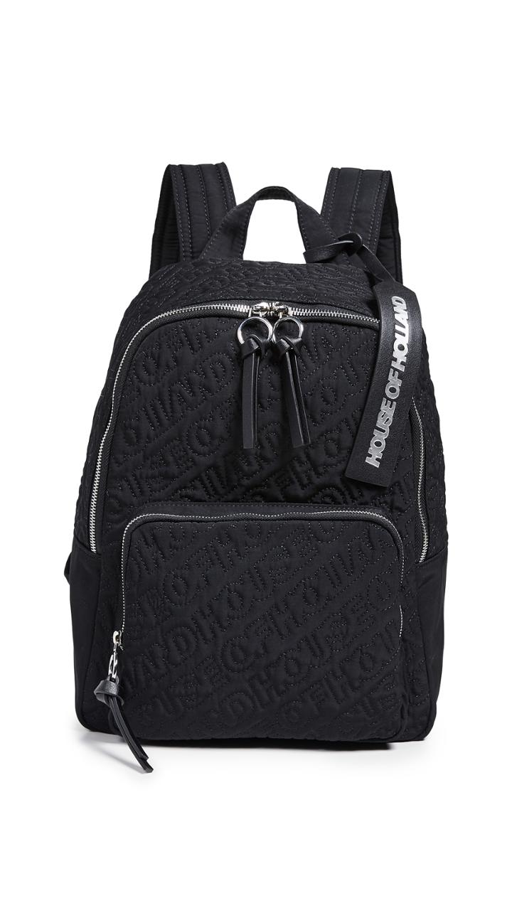 House Of Holland Embroidered Backpack
