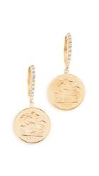 Shay Diamond Coin Drop Earrings