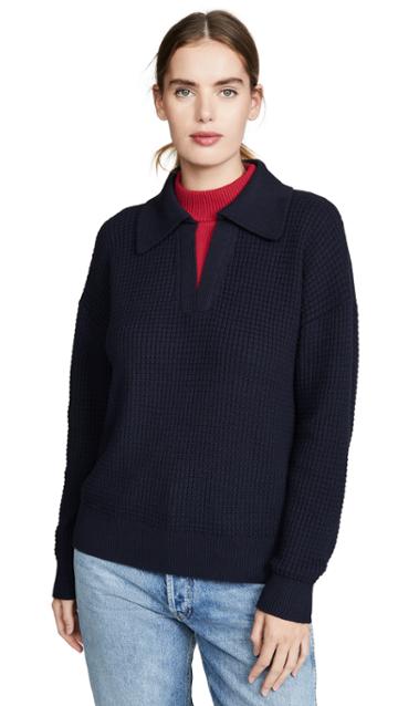 Victor Glemaud Long Sleeve Double Collar Sweater