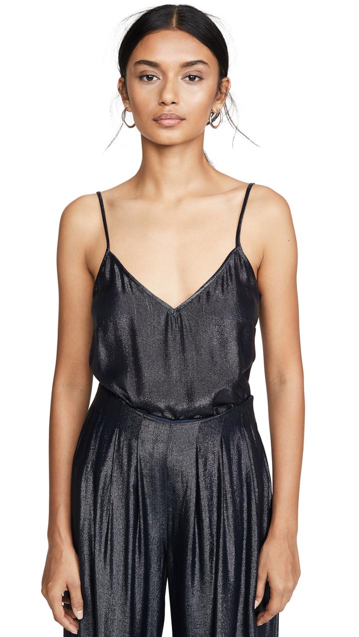 Cushnie Cami Tank With Sheer Back