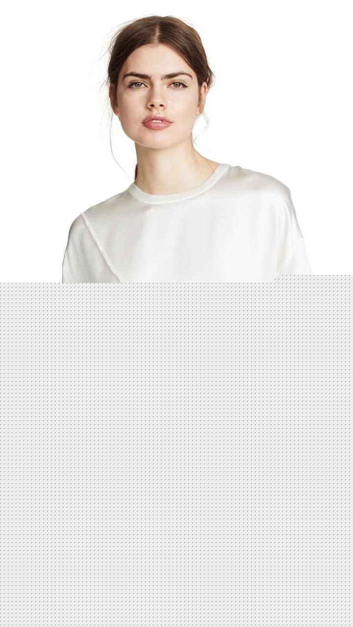 Vince Back Slit Popover Blouse