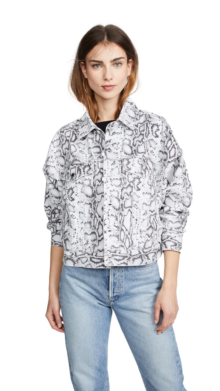 Denim X Alexander Wang Printed Game Jacket
