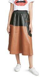 Mira Mikati Perforated Leather Skirt