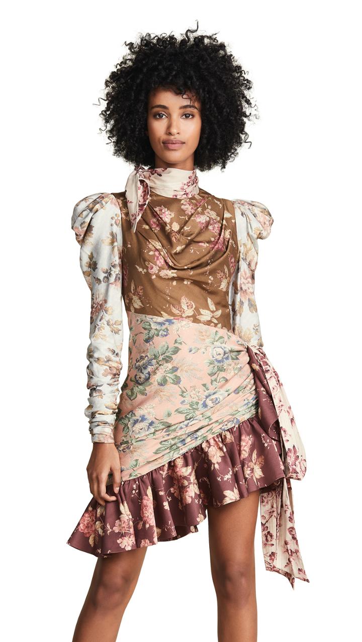 Zimmermann Tempest Tucked Contour Mini Dress