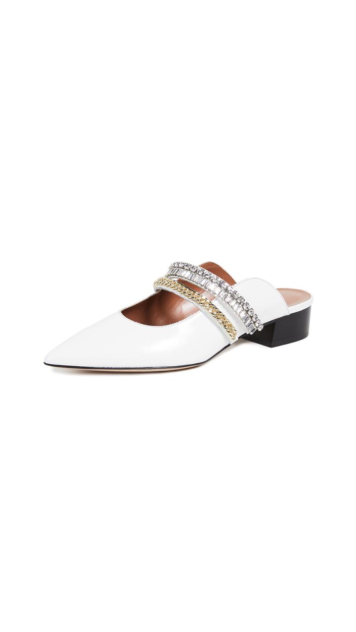 Self Portrait Carly Crystal Embellished Flats