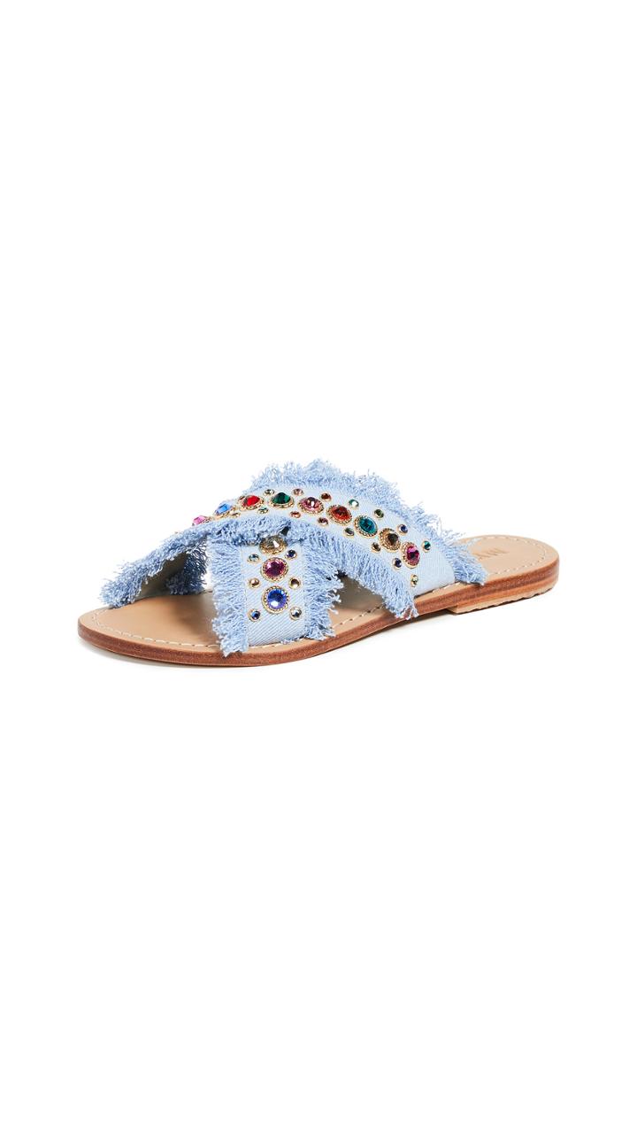 Mystique Jewel Denim Slides