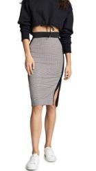 Boutique Moschino Two Tone Plaid Skirt