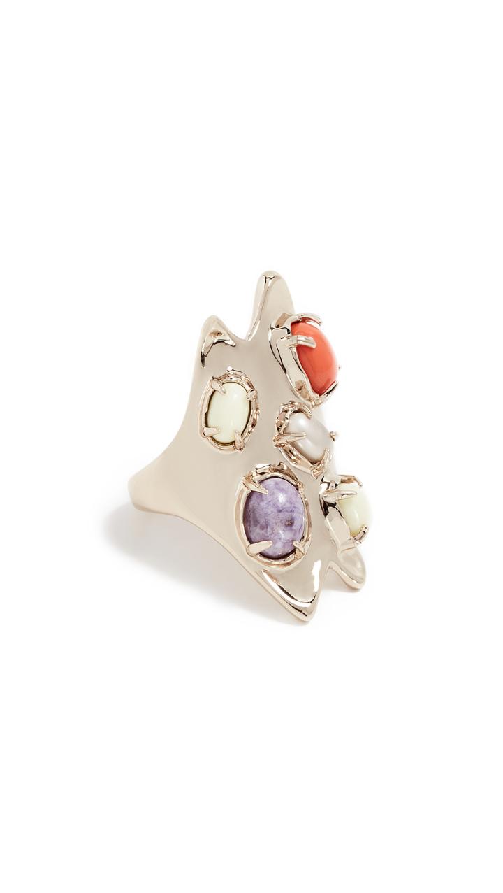 Alexis Bittar Abstract Flower Clip On Earrings