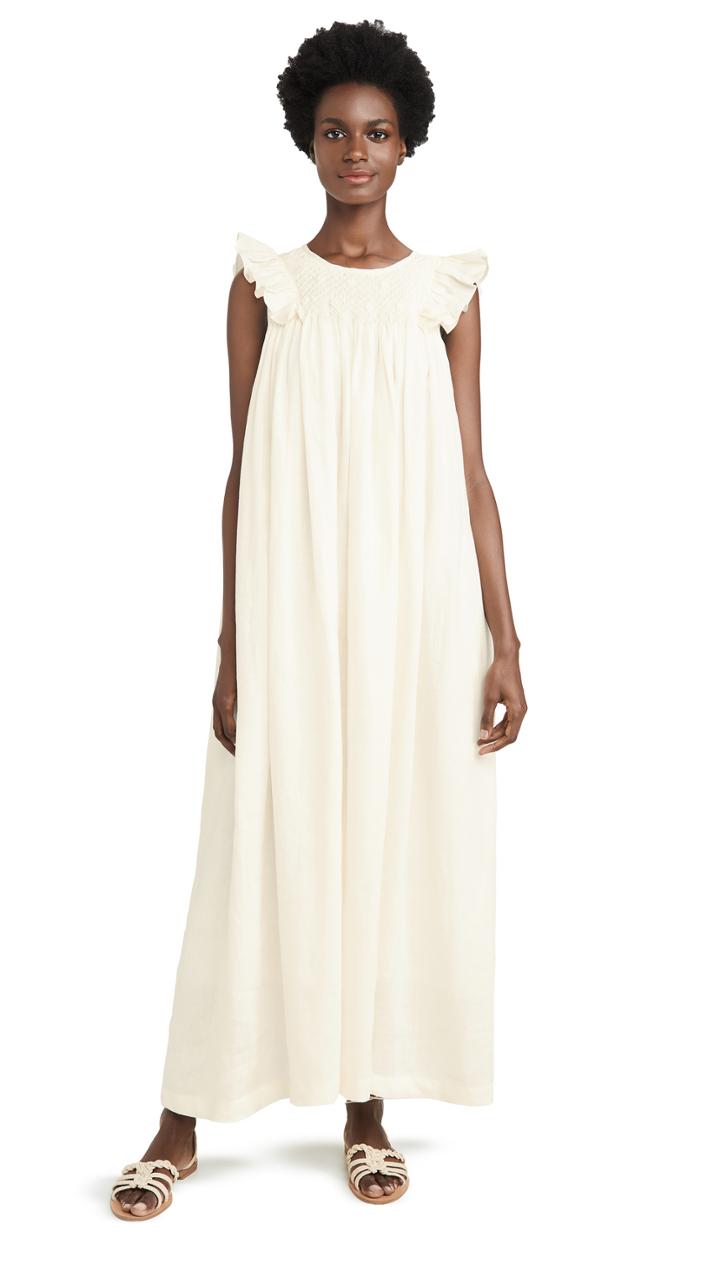 Innika Choo Bib Smock Maxi Dress