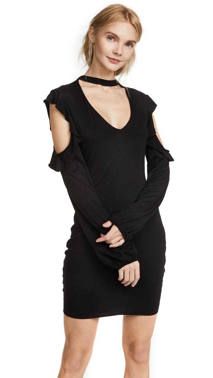Pam Gela Cold Shoulder Choker Dress