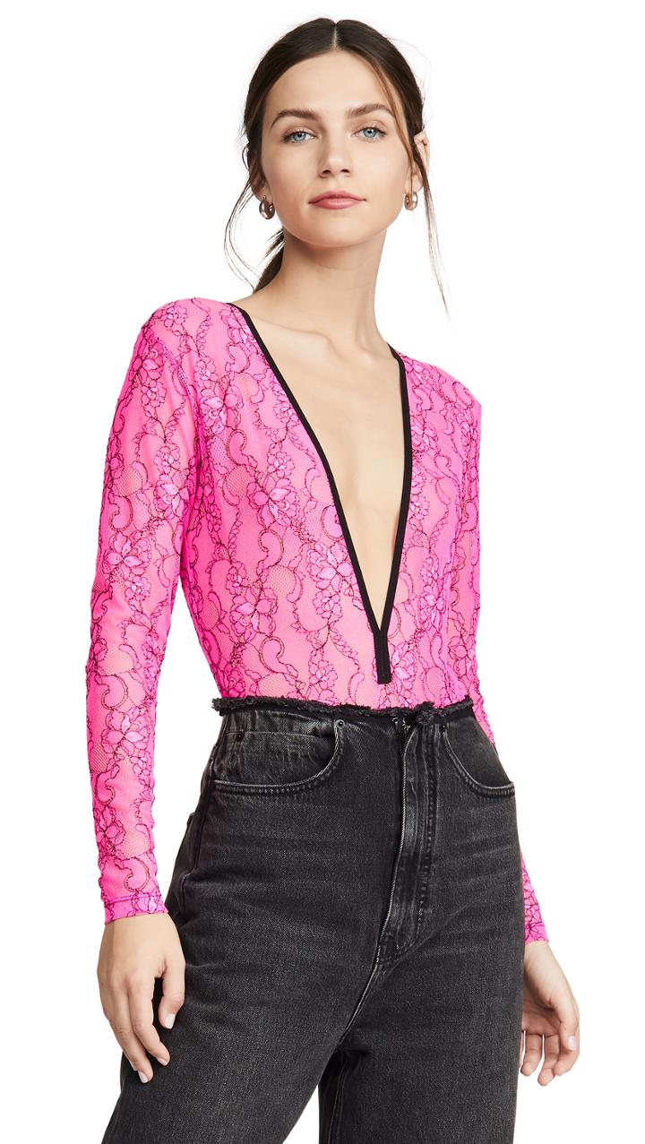 Natasha Zinko Elastic Lace Bodysuit