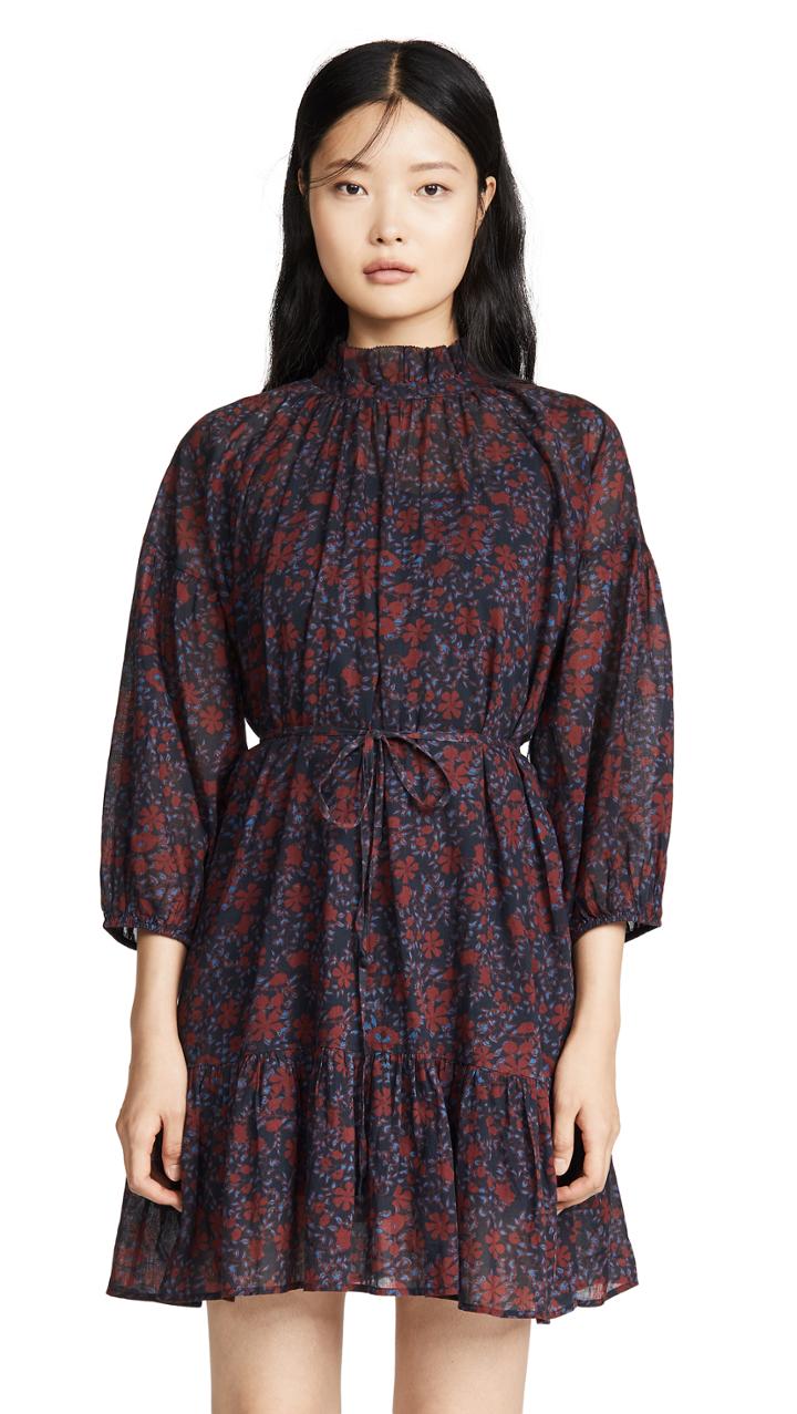 Apiece Apart Victoria Mock Neck Dress