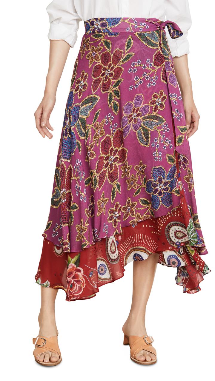 Farm Rio Mystic Flowers Skirt