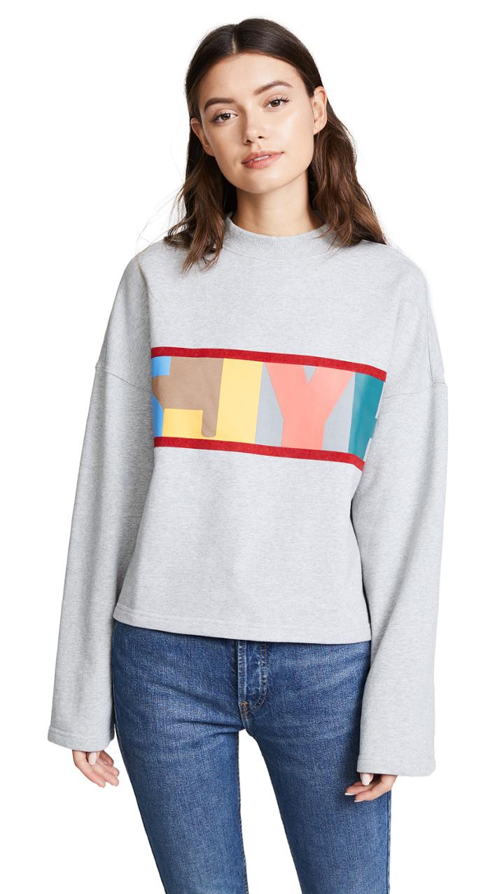 Sjyp Sjyp Logo Crop Sweatshirt