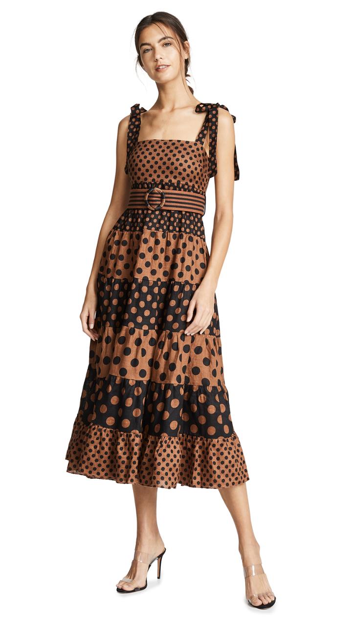 Zimmermann Juno Panelled Tie Dress