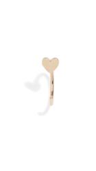 Zoe Chicco 14k Gold Single Itty Bitty Heart Hoop Earring