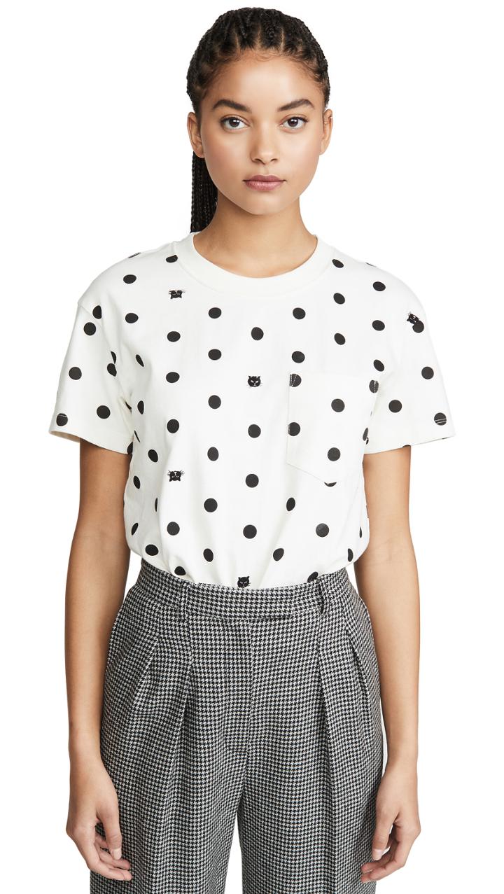 Madewell Tilda Cat Dot Tee