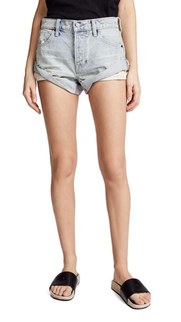 Denim X Alexander Wang Hike Rolled Shorts