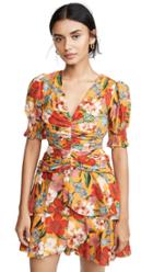 Nicholas Puff Sleeve Pintuck Dress