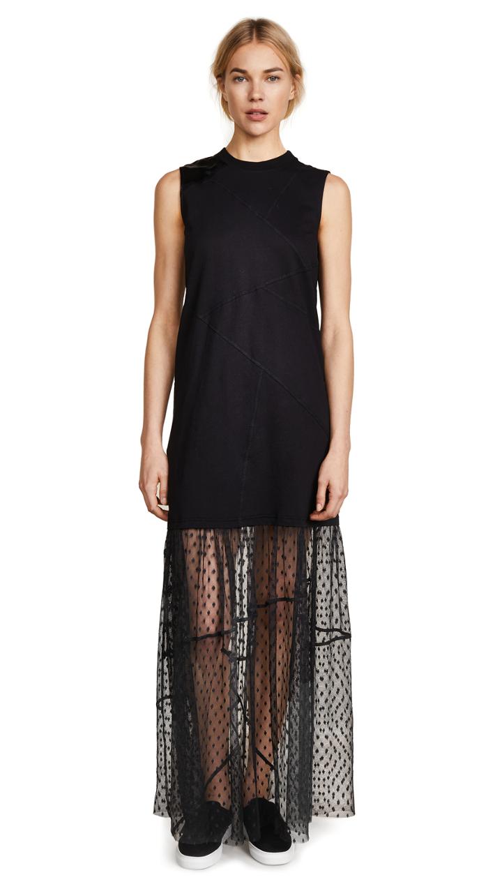 Mcq Alexander Mcqueen Cut Up Hybrid Dress