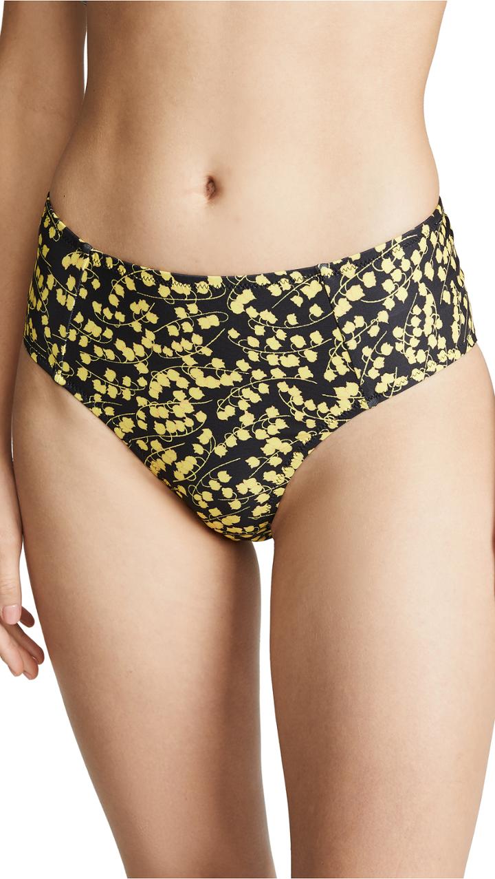 Ganni Printed Bikini Bottoms