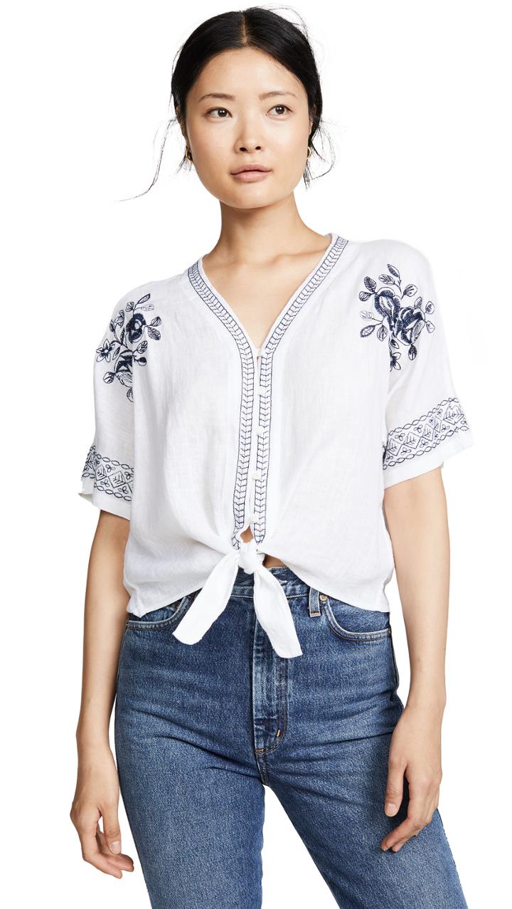 Rails Thea Embroidered Shirt