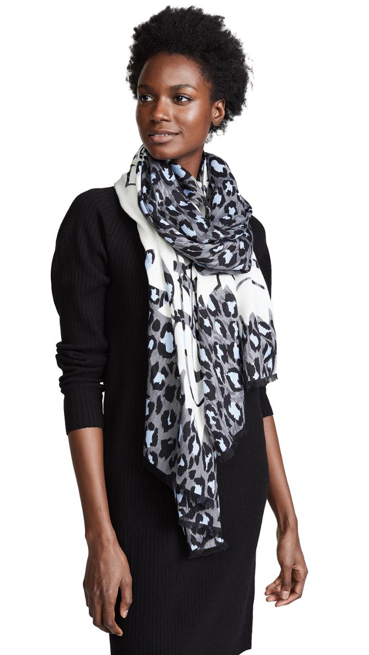 Kenzo Leopard Tiger Chest Scarf