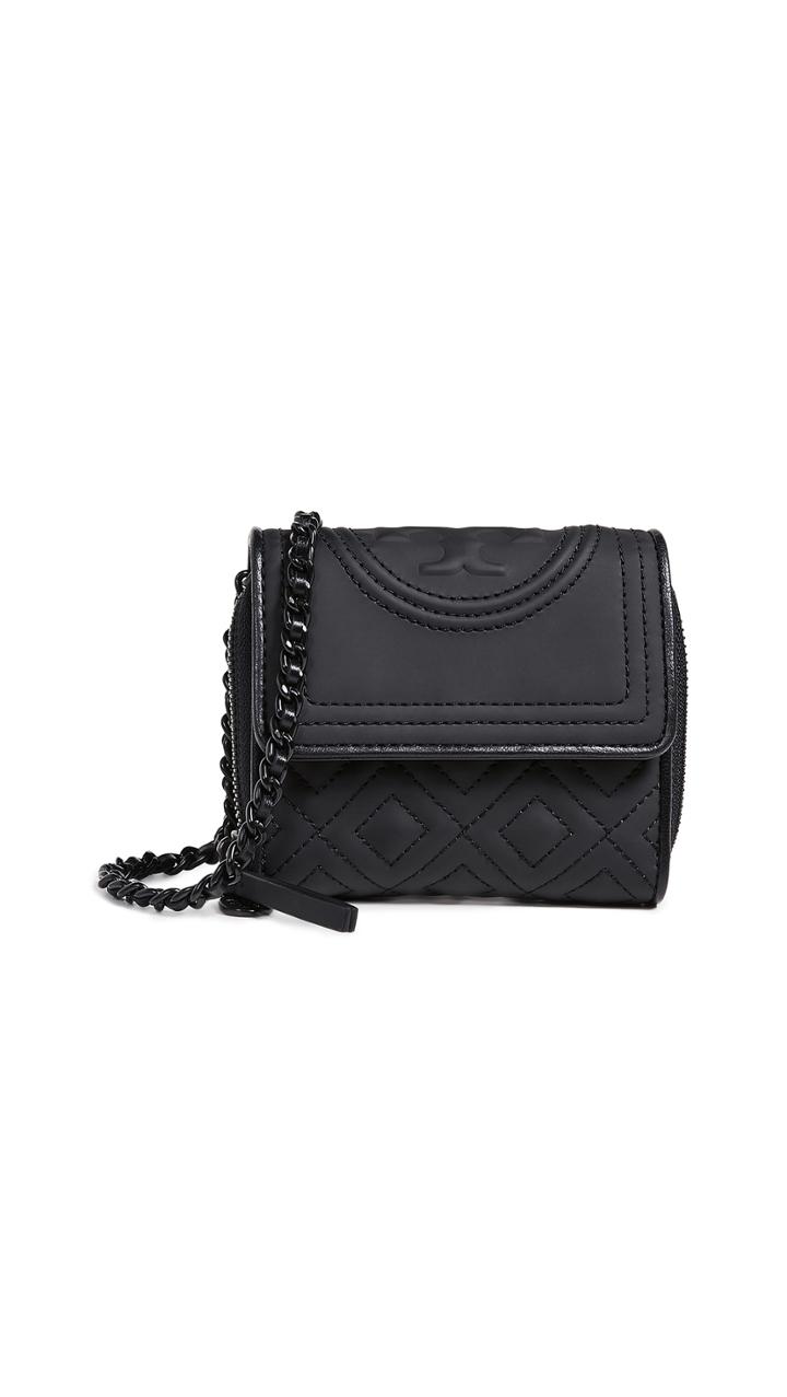 Tory Burch Fleming Matte Mini Chain Wallet