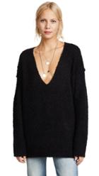 Free People Lofty V Neck Sweater