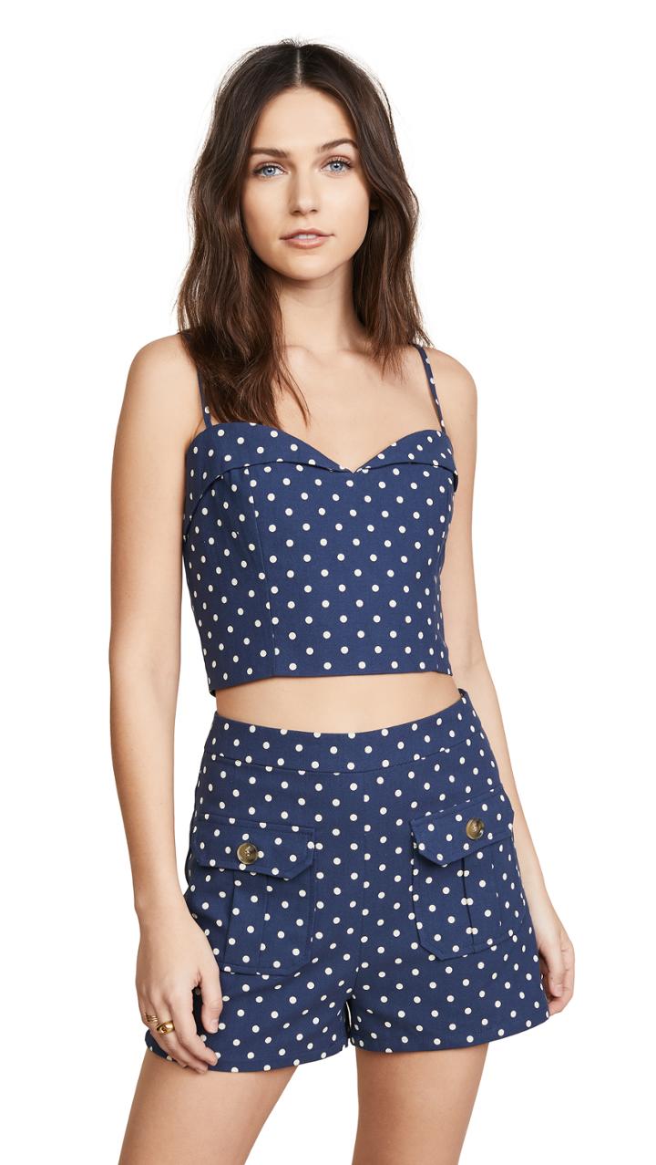 Re:named Re: Named Polka Dot Bustier Top