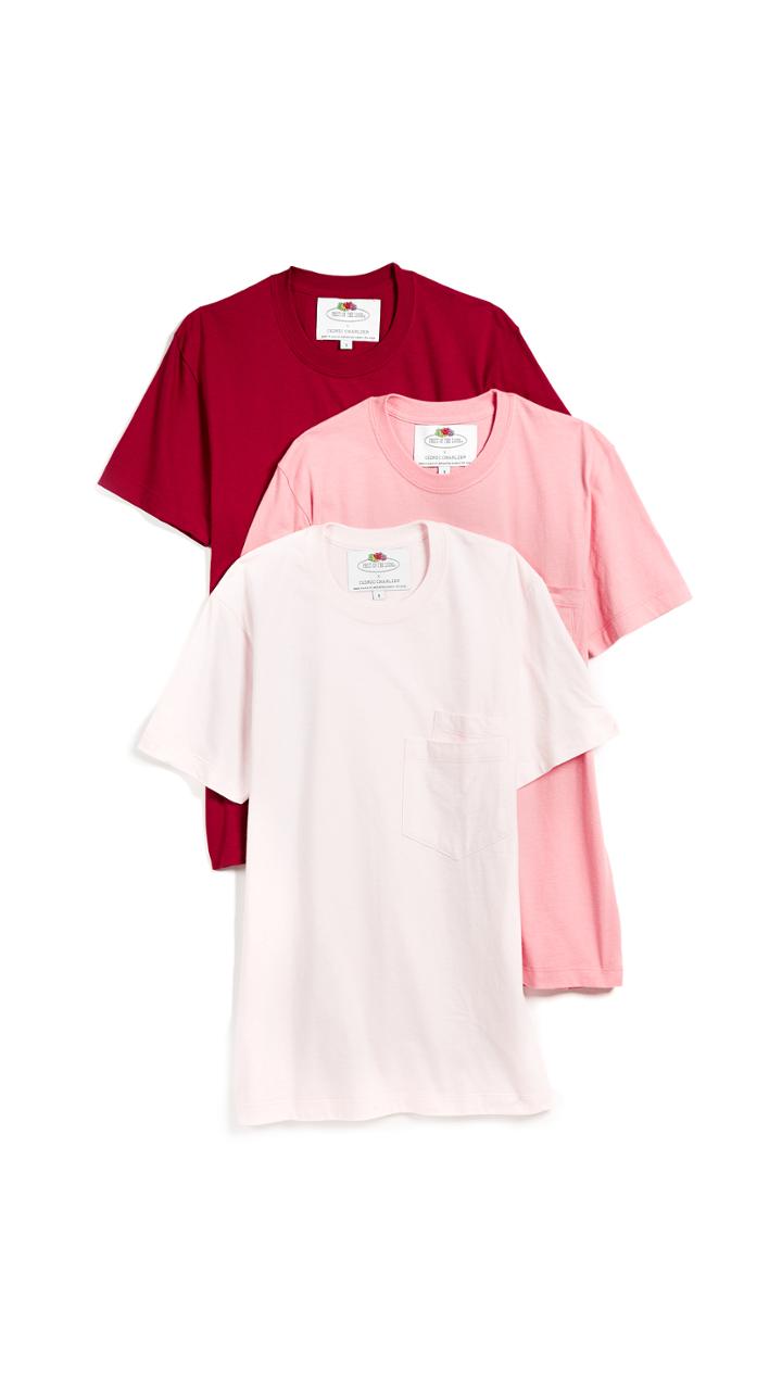 Cedric Charlier X Fruit Of The Loom 3 Pack T Shirt Set