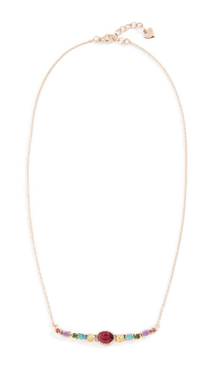 Eden Presley 14k Semi Curved Bar Necklace