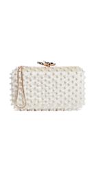 Lele Sadoughi Imitation Pearl Lily Minaudiere