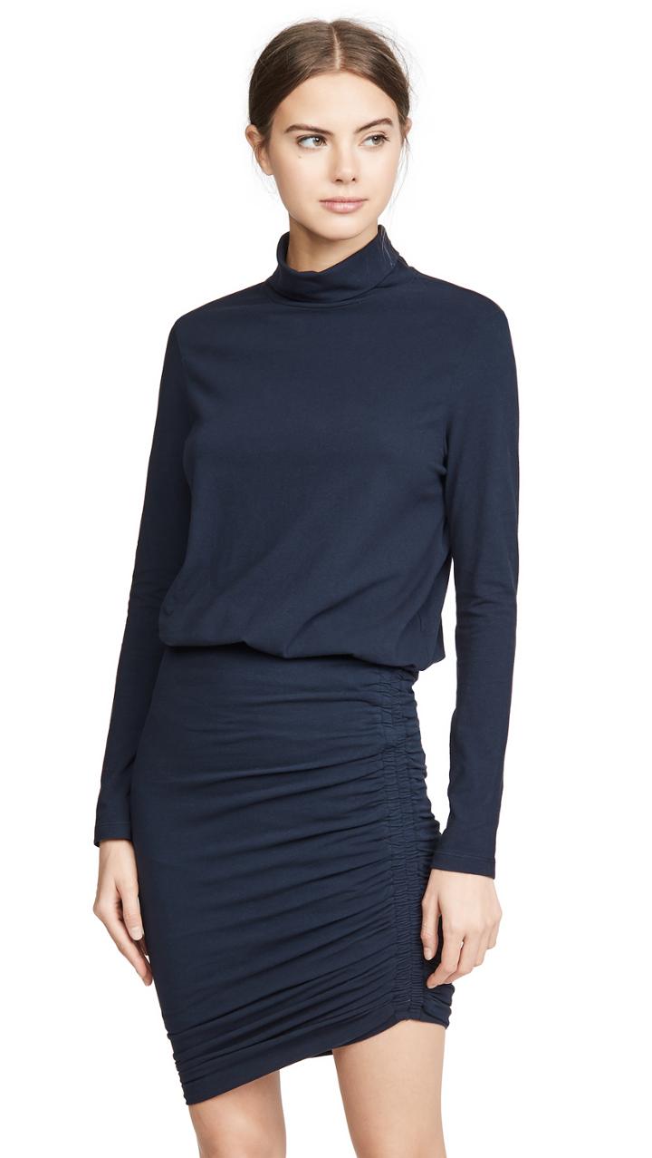 Sundry Turtleneck Blouson Dress