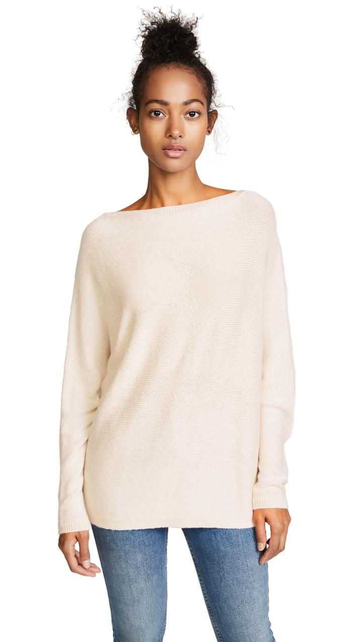 Tse Cashmere Asymmetrical Drape Cashmere Sweater