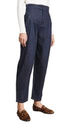 La Vie Rebecca Taylor Pleated High Waist Jeans