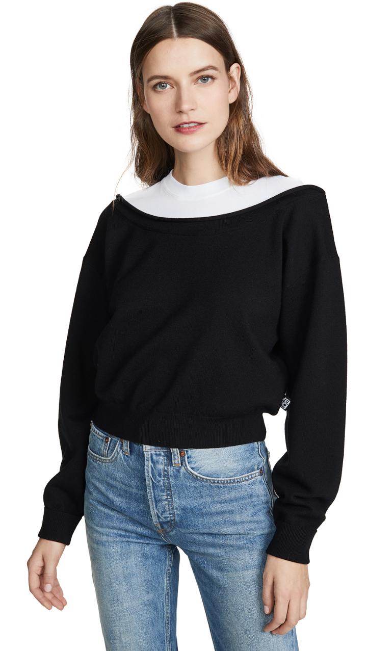 Alexanderwang T Peelaway Cropped Pullover