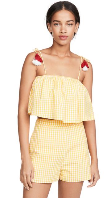Kos Resort Gingham Top