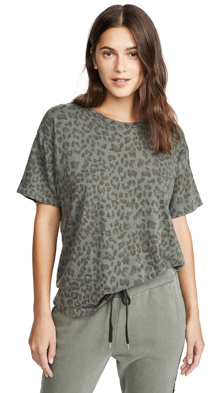 Sundry Leopard Boxy Tee