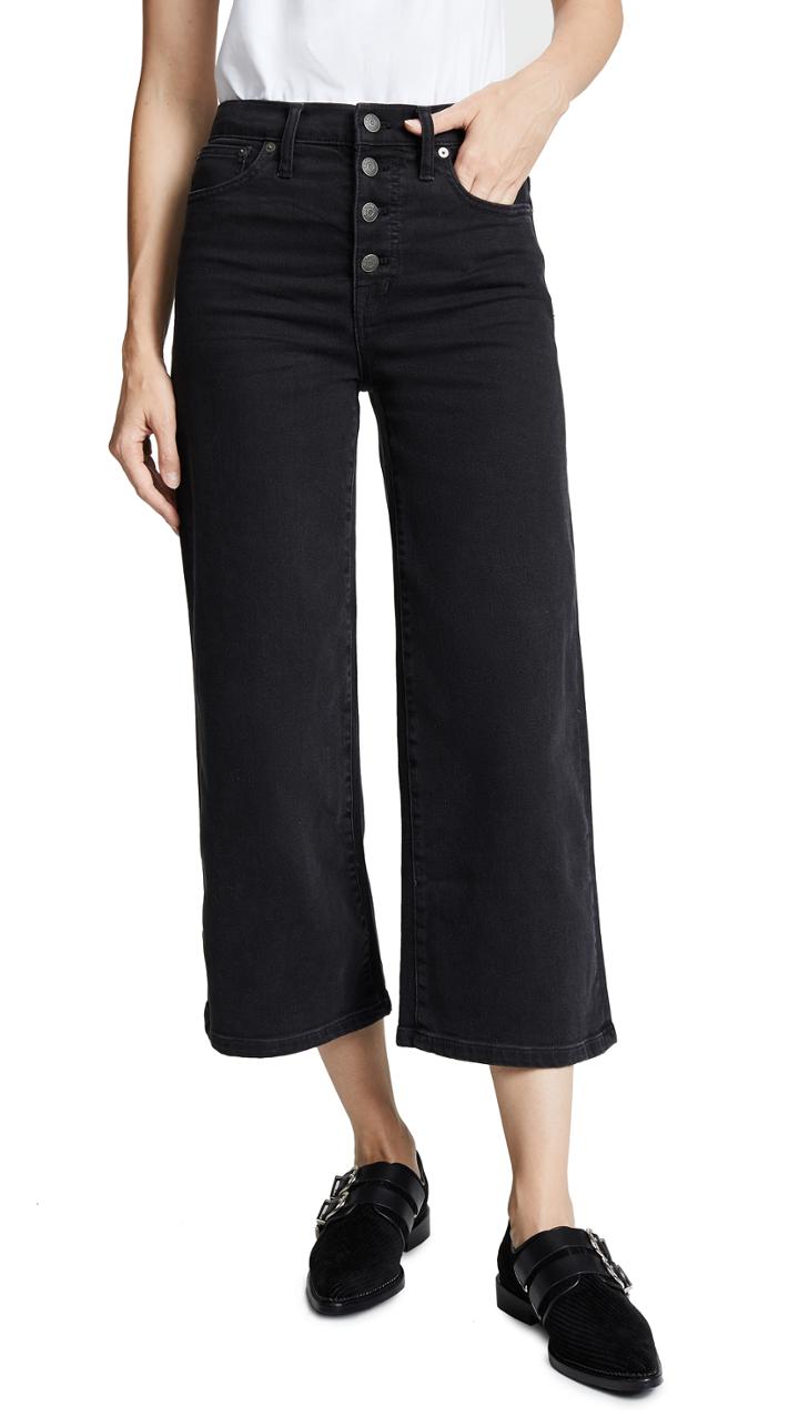 Madewell Wide Leg Crop Jeans