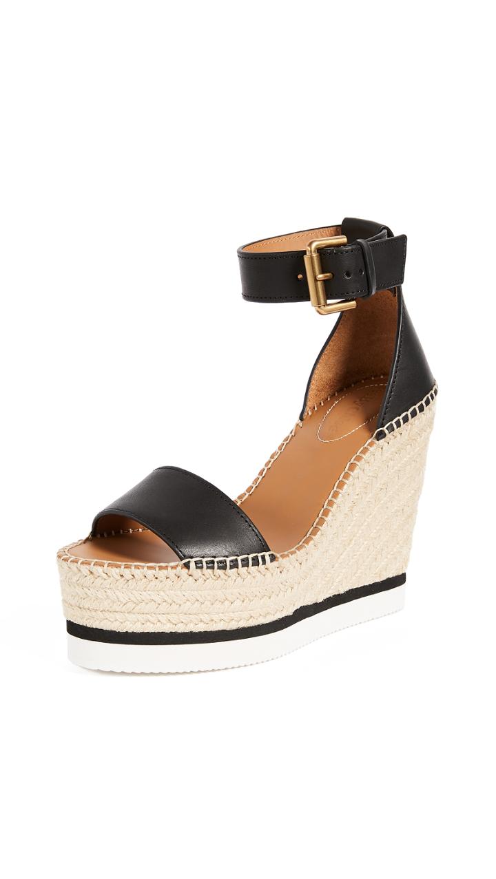 See By Chloe Glyn Wedge Espadrilles