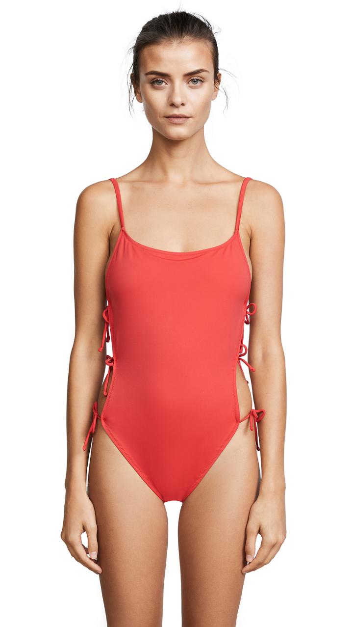 Solid Striped Swim Team Lily One Piece